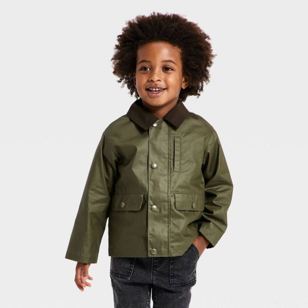Toddler Boys' Barn Jacket - Cat & Jack Green 18M